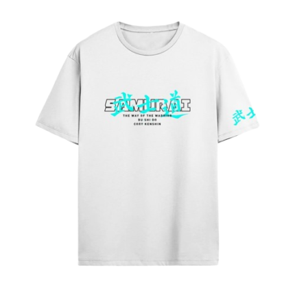 Coryxkenshin Merch Samurai Wordmark White T Shirt